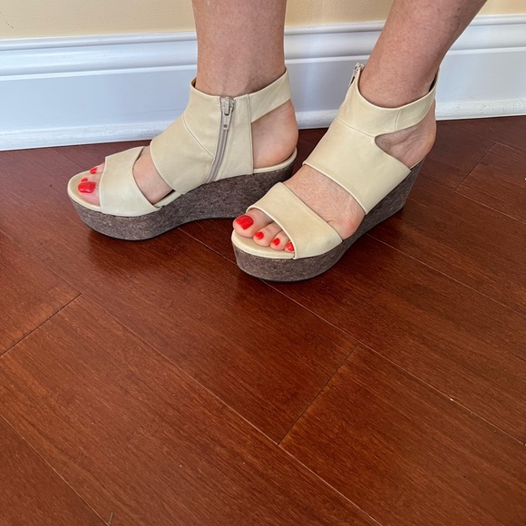 COCLICO Cork Platform Wedge Sandals SZ 39 - Picture 7 of 10